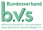 Bundesverband öffentlich bestellter und vereidigter sowie qualifizierter Sachverständiger e.V. BVS Logo